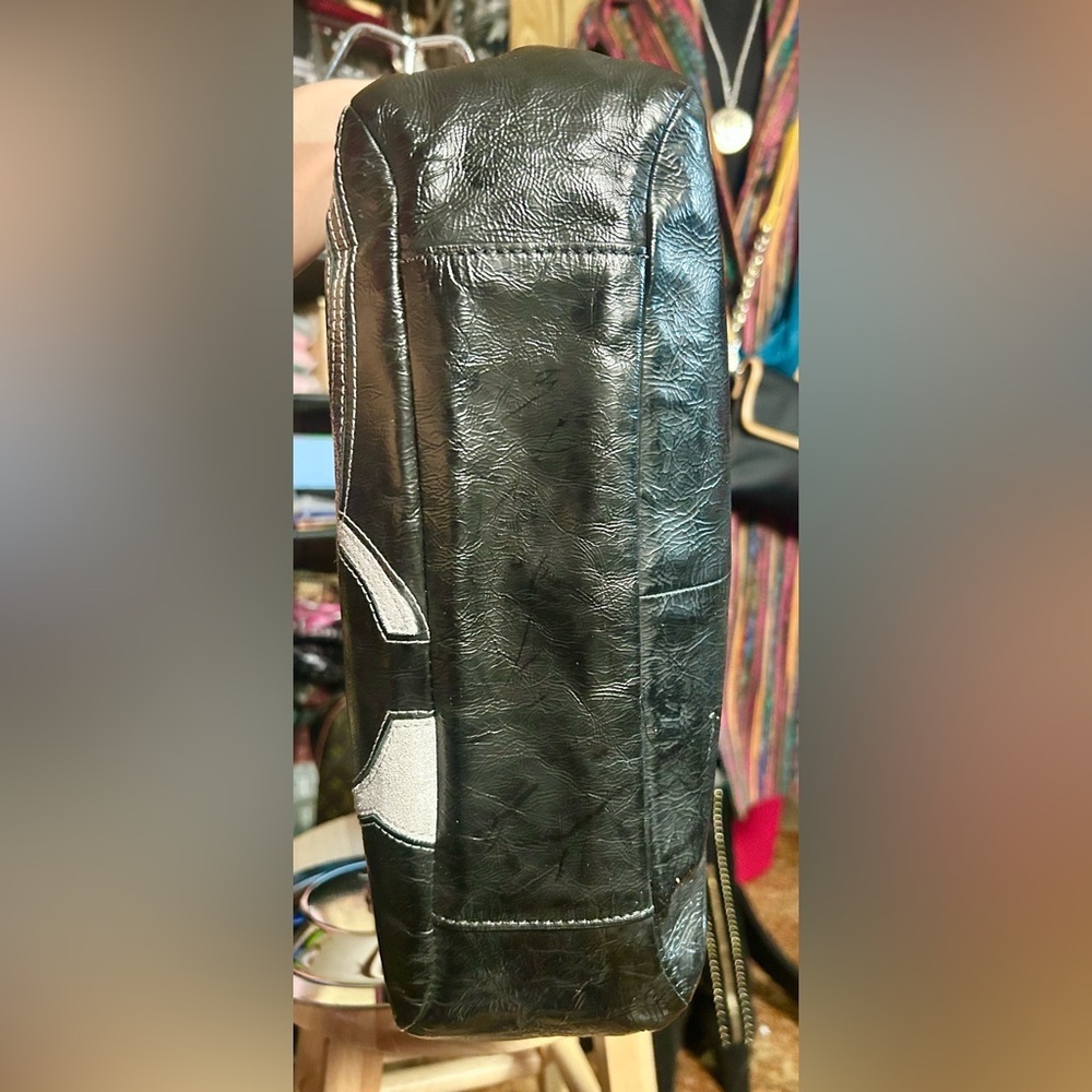 2011 Coach Frosted Black Patent Leather Inlaid Signature C EUC!​ - Picture 8 of 12